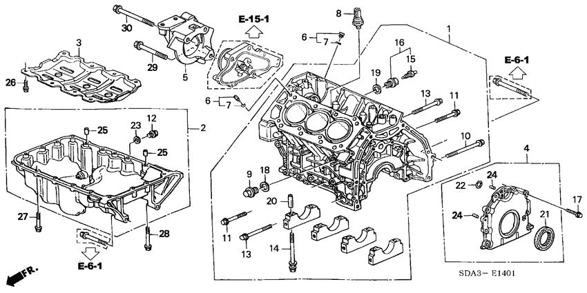 Cylinder block/oil pan