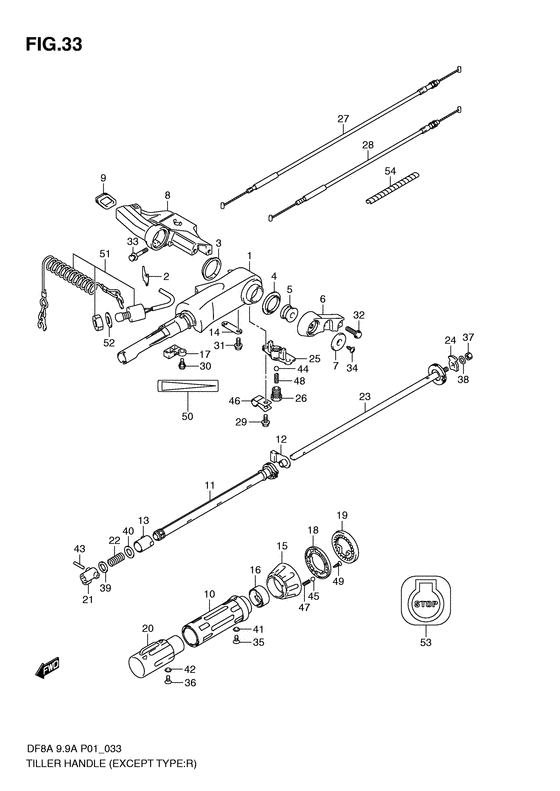 Tiller handle