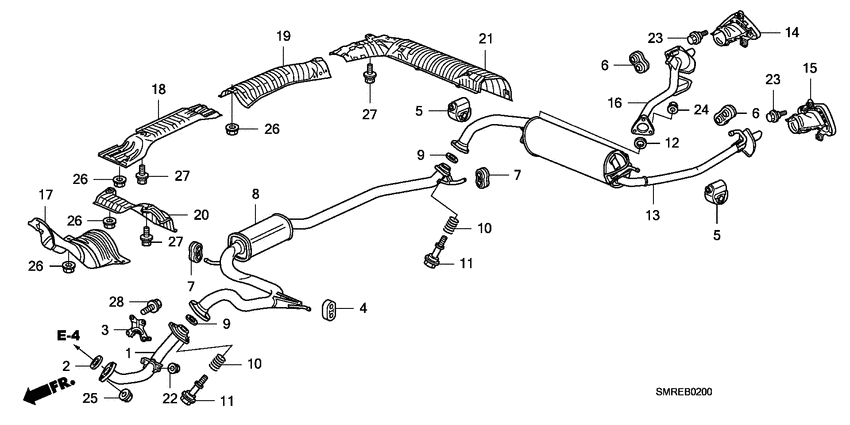 Exhaust pipe/silencer