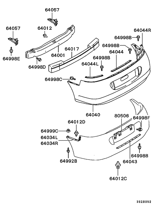 Rear bumper & support