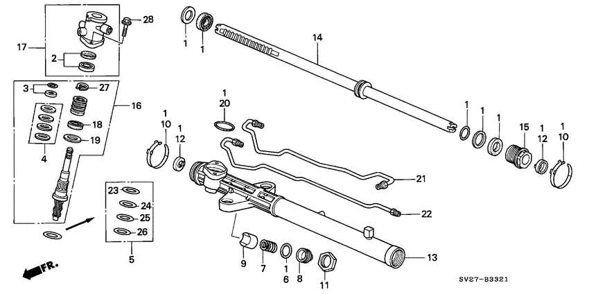 P.s. gear box components