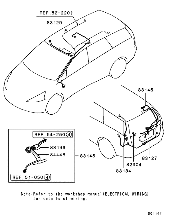 Wiring & attaching parts
