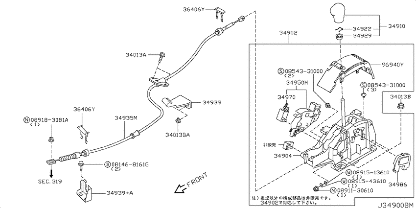 Auto transmission control device