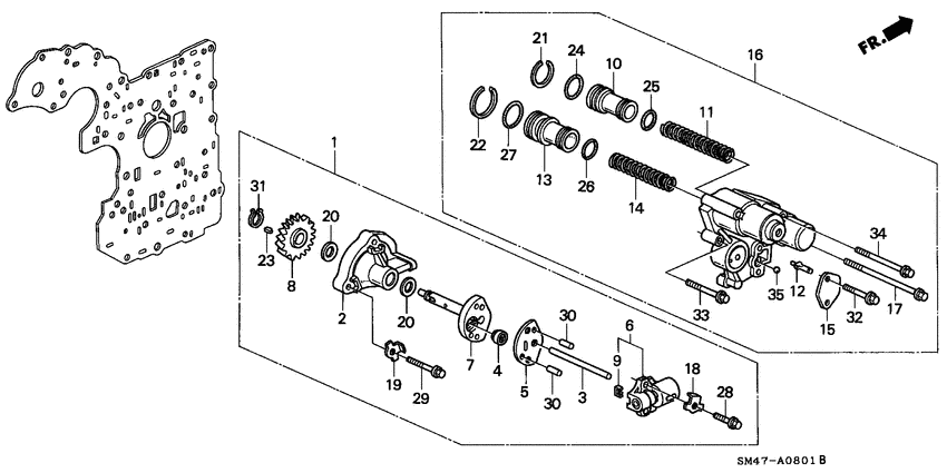 Governor/accumulator body
