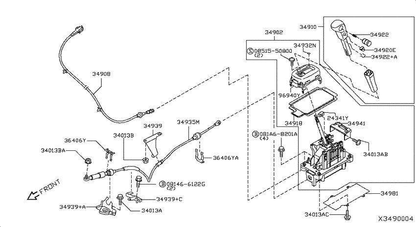 Auto transmission control device