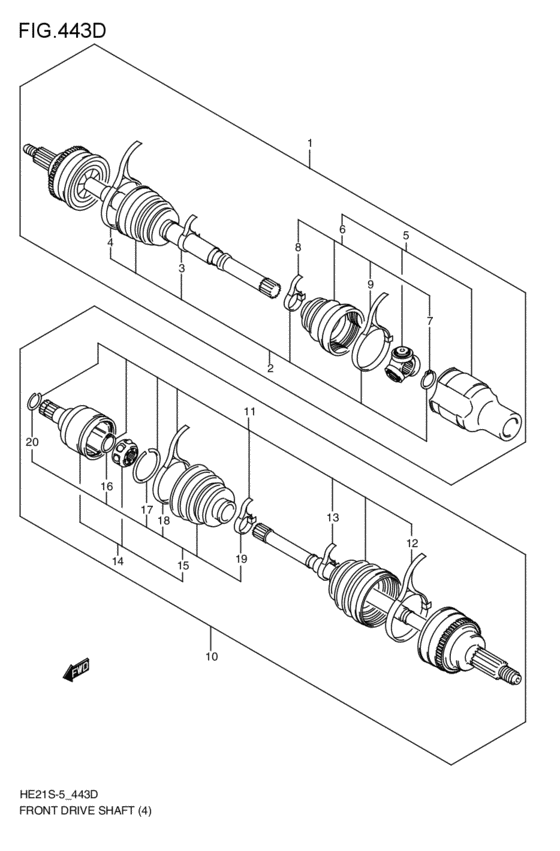 front-drive shaft
