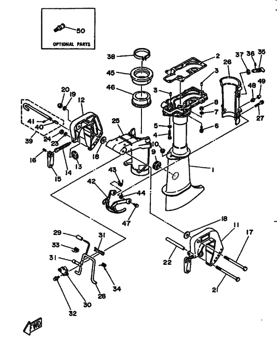Upper casing & bracket