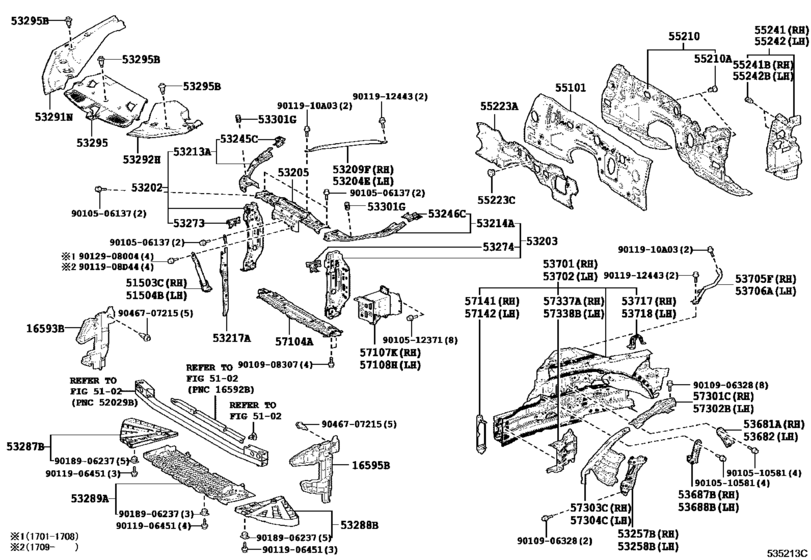 Front Fender Apron & Dash Panel