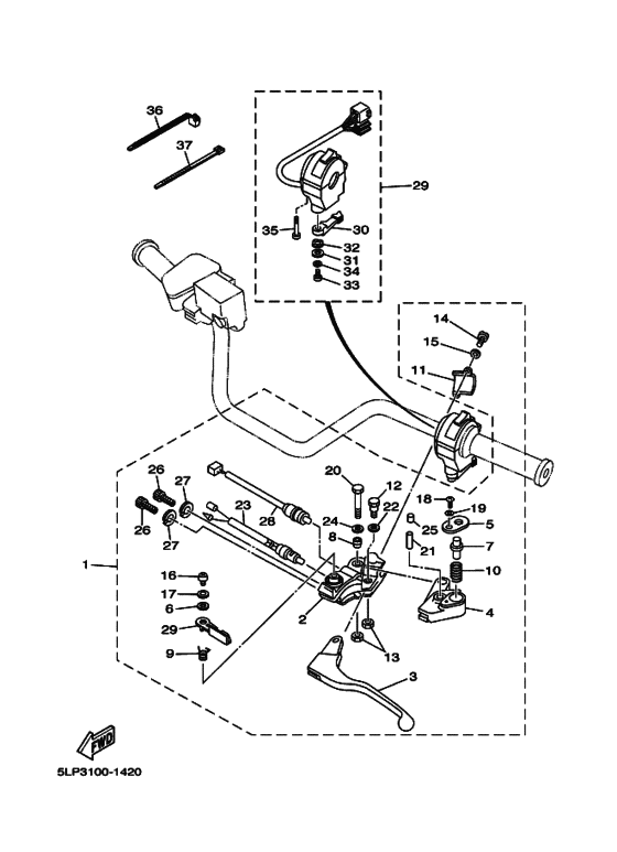 Handle switch & lever