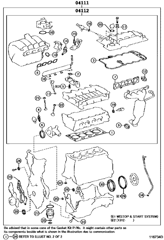 Engine Overhaul Gasket Kit