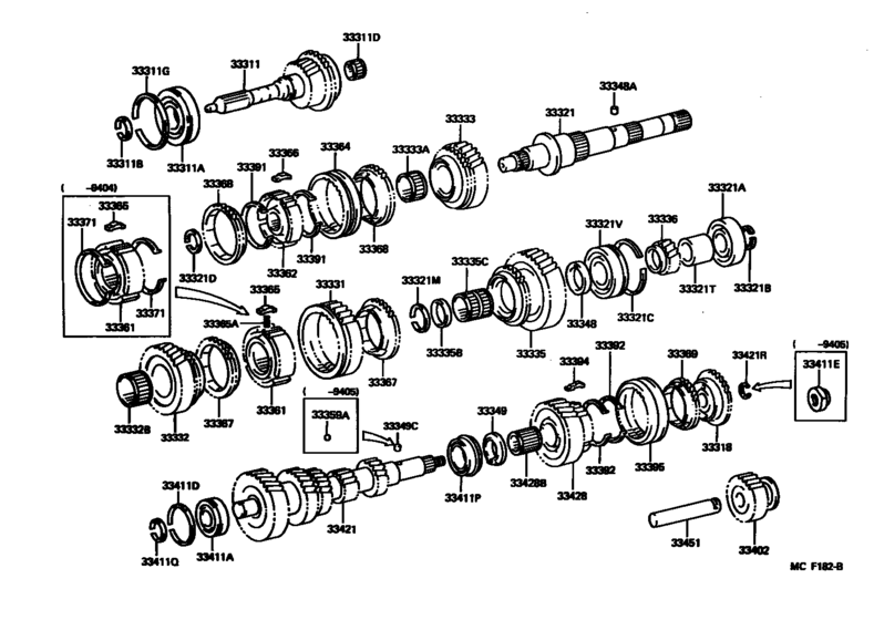 Transmission Gear (Mtm) for 1987 - 1995 Toyota HIACE TRUCK LH85 | Japan