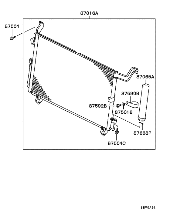 A/c condenser, piping