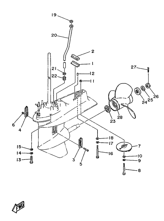 Lower casing. drive 2