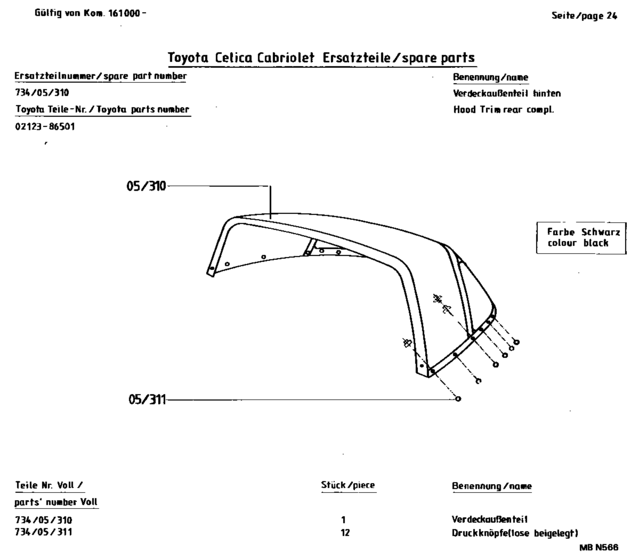 Celica Convertible Parts