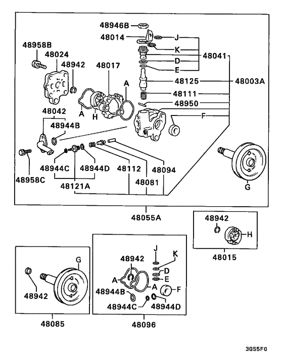 Power steering oil pump