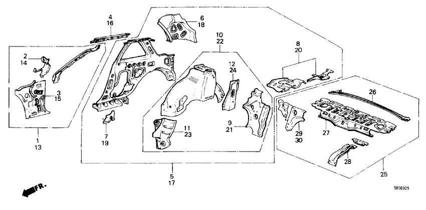Body structure components