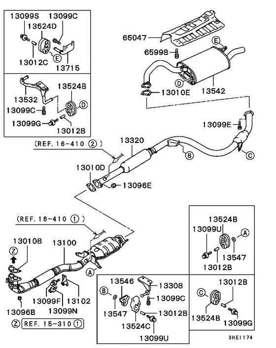 Exhaust pipe & muffler
