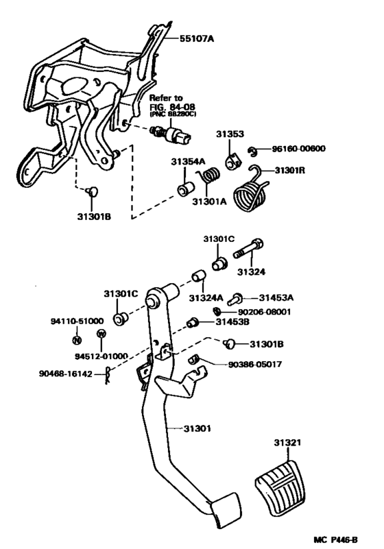 Clutch Pedal & Flexible Hose