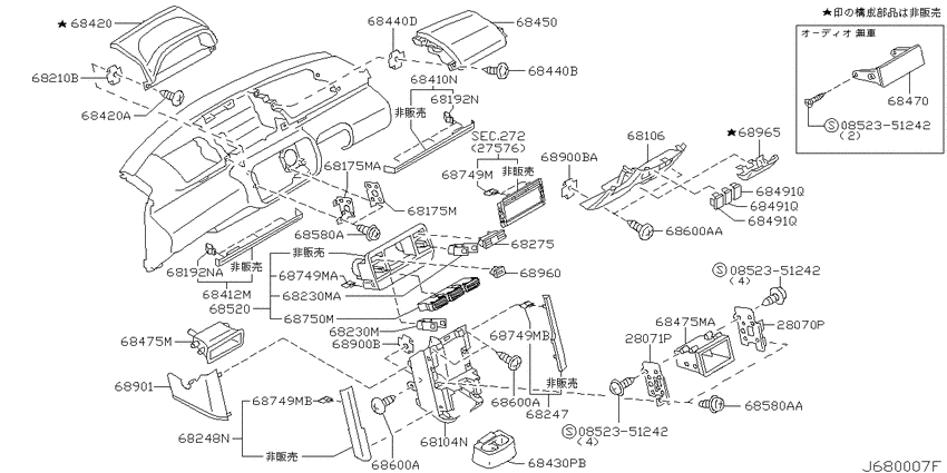 Instrument panel, pad & cluster lid