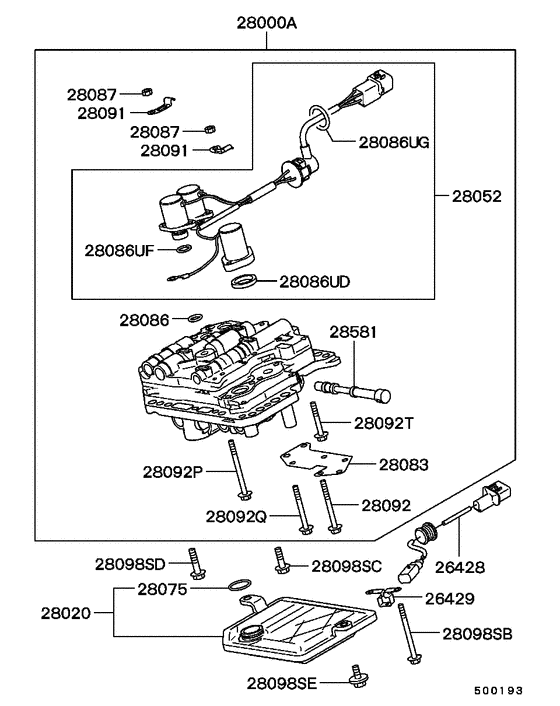 A/t valve body