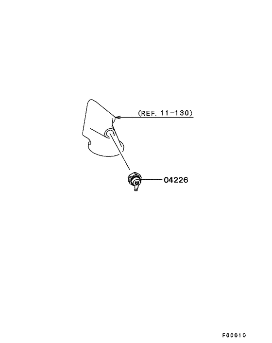 Oil press switch or gauge unit