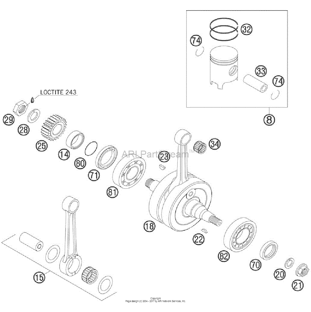 Crankshaft, Piston