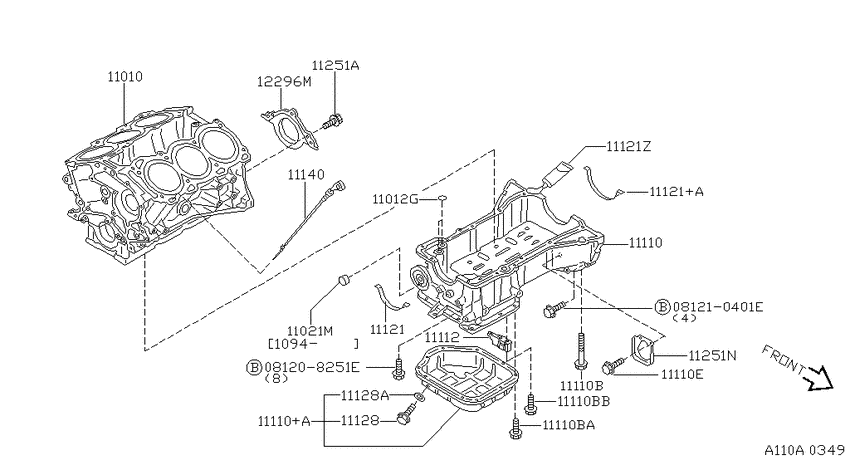 Cylinder block & oil pan