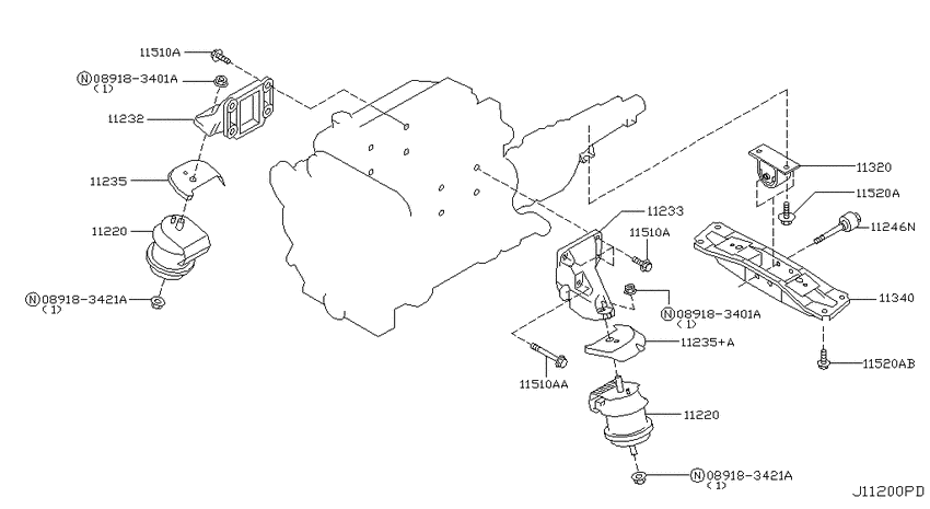 Engine & transmission   mounting