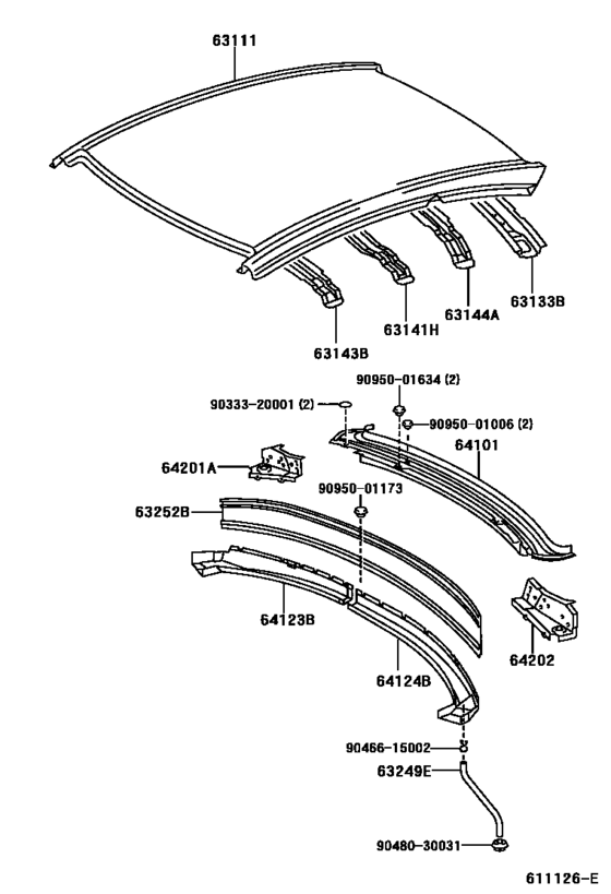 Roof Panel & Back Window Glass