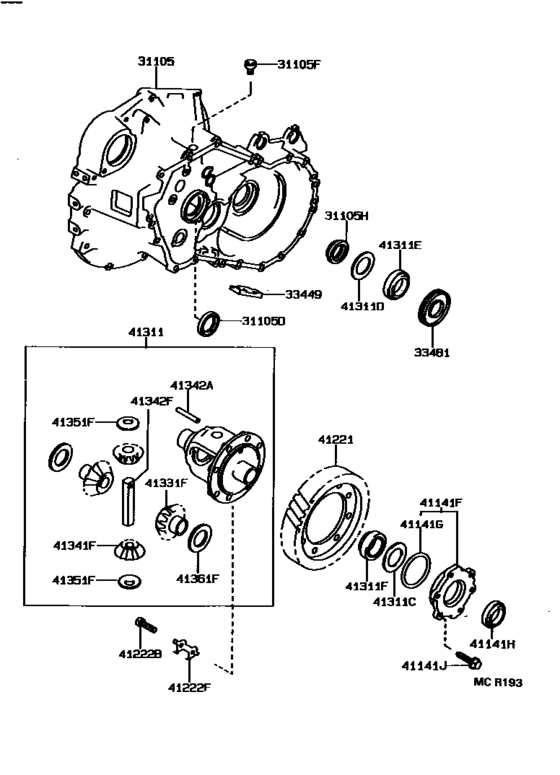 Front Axle Housing & Differential