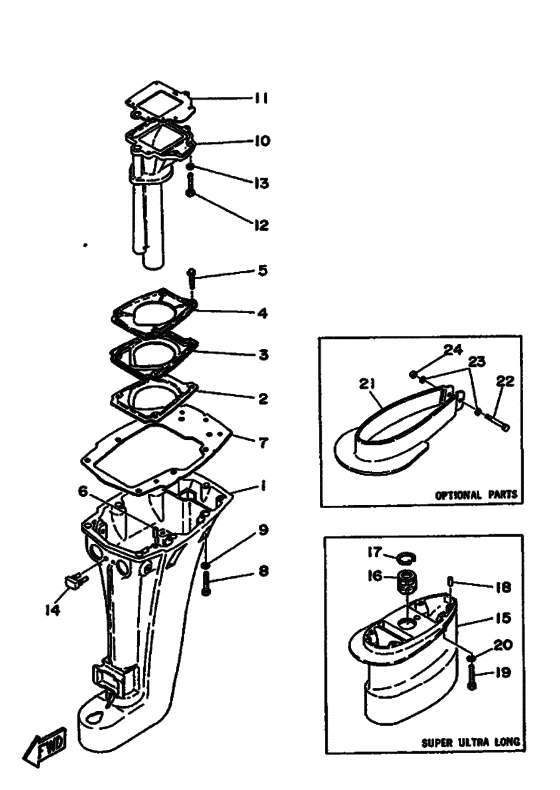 Upper casing