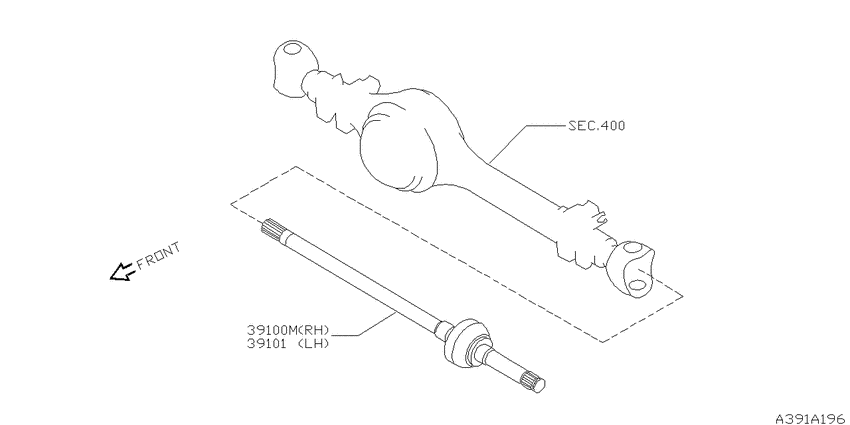Front drive shaft (ff)