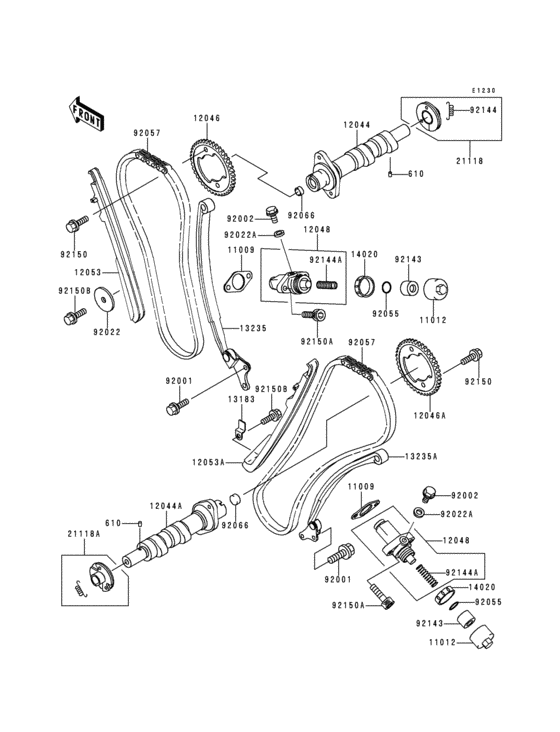 Camshaft(s)/tensioner