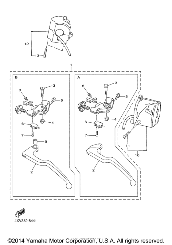 Handle switch & lever