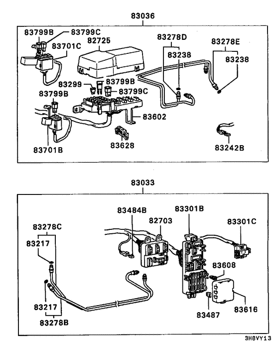 Wiring & attaching parts