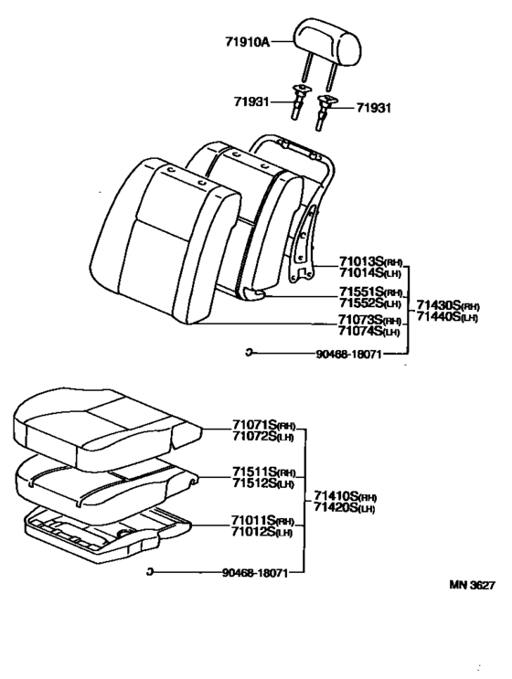 Front Seat & Seat Track