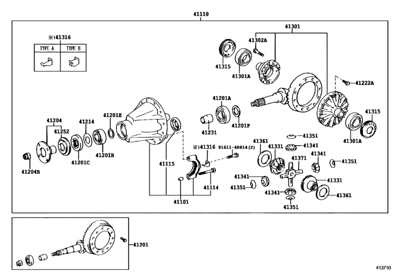 Rear Axle Housing & Differential