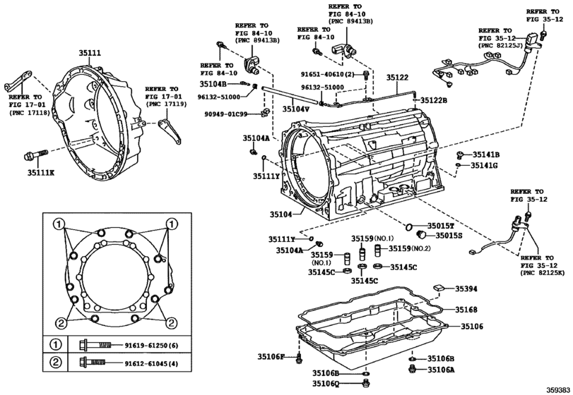 Transmission Case & Oil Pan (Atm)