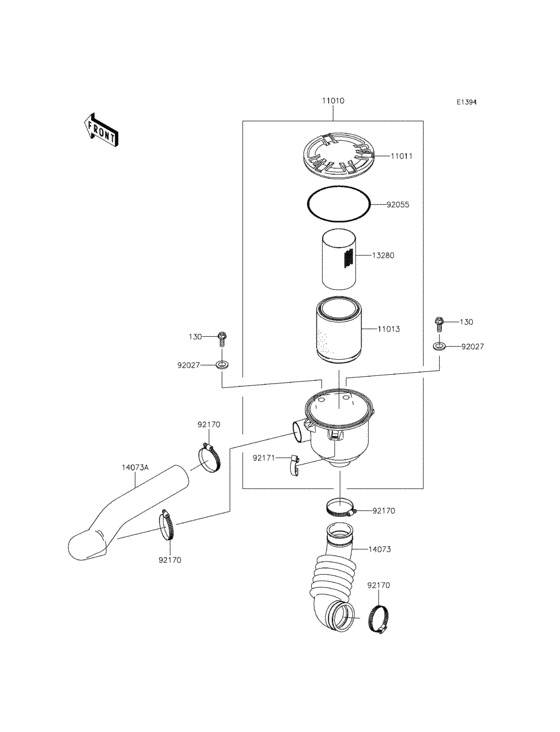 Air cleaner-belt converter