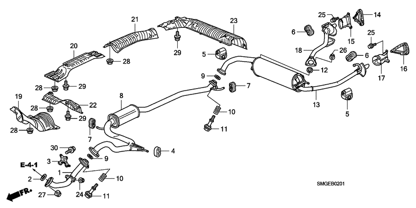 Exhaust pipe/silencer