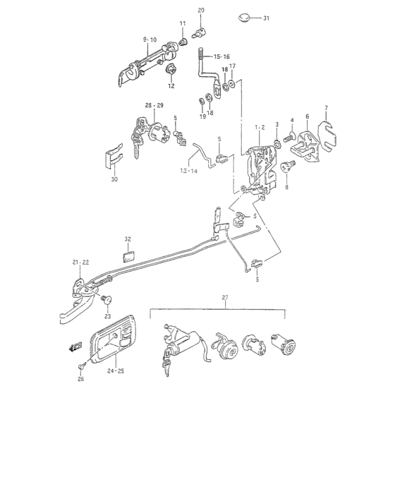 SUZUKI (スズキ) 純正部品 ロックアッシ 品番37102-68881