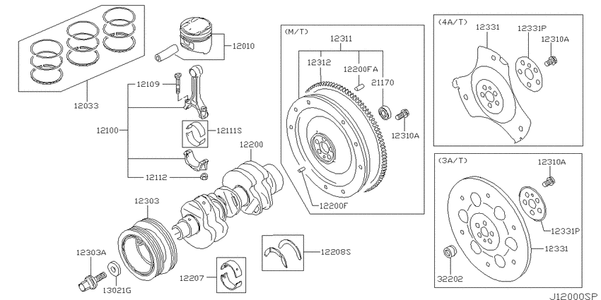 Piston,crankshaft & flywheel