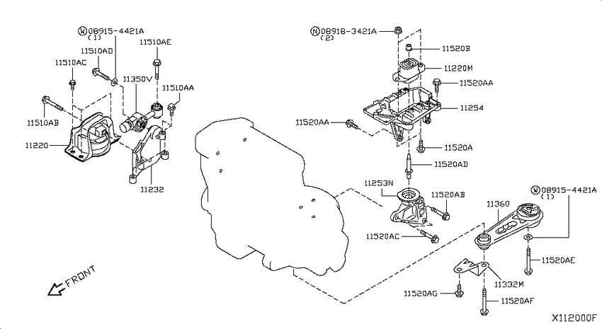Engine & transmission   mounting
