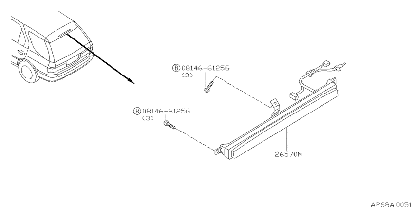 High mounting stop lamp
