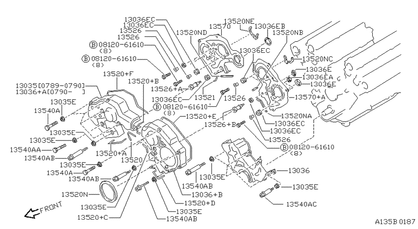 Front cover & fitting