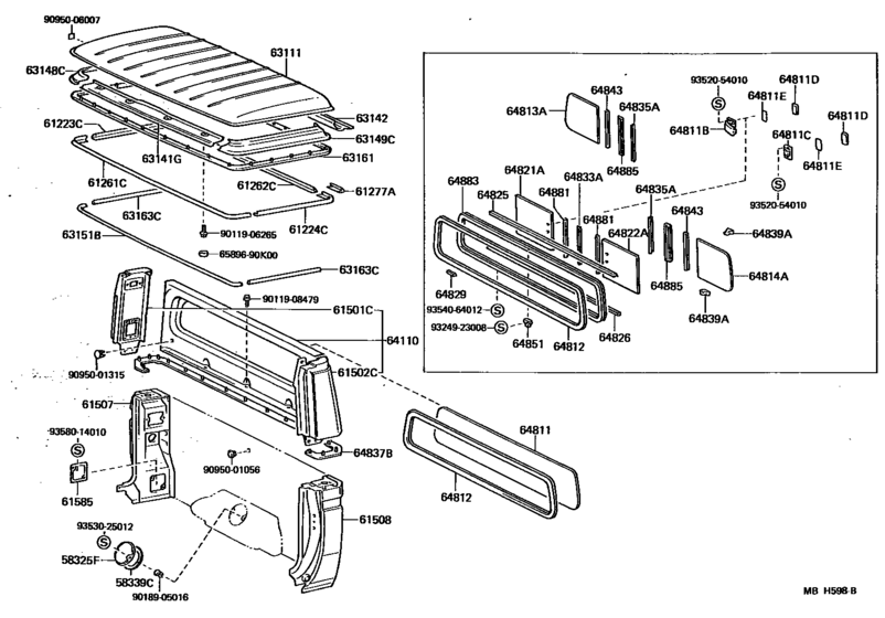 Roof Panel & Back Panel