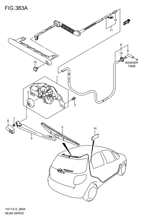 rear wind windshield wiper