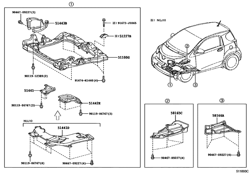 Suspension Crossmember & Under Cover