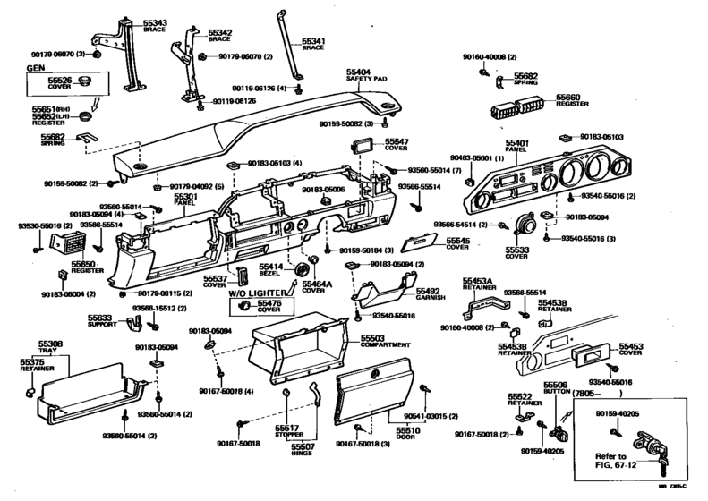 Instrument Panel & Glove Compartment
