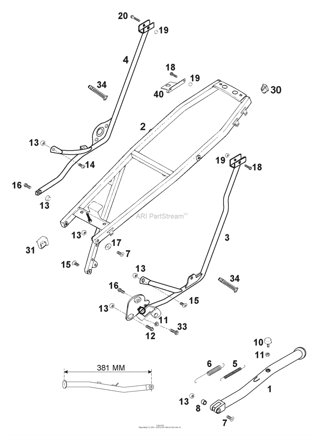Sub Frame, Side Stand